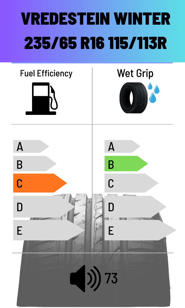 Vredestein WINTER 115/113R COMTRAC 2 WINTER+ 235/65 R16
