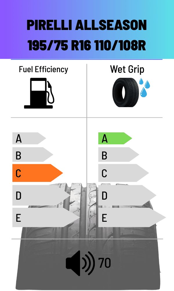Pirelli ALLWETTER 110/108R CARRIER ALL SEASON 195/75 R16