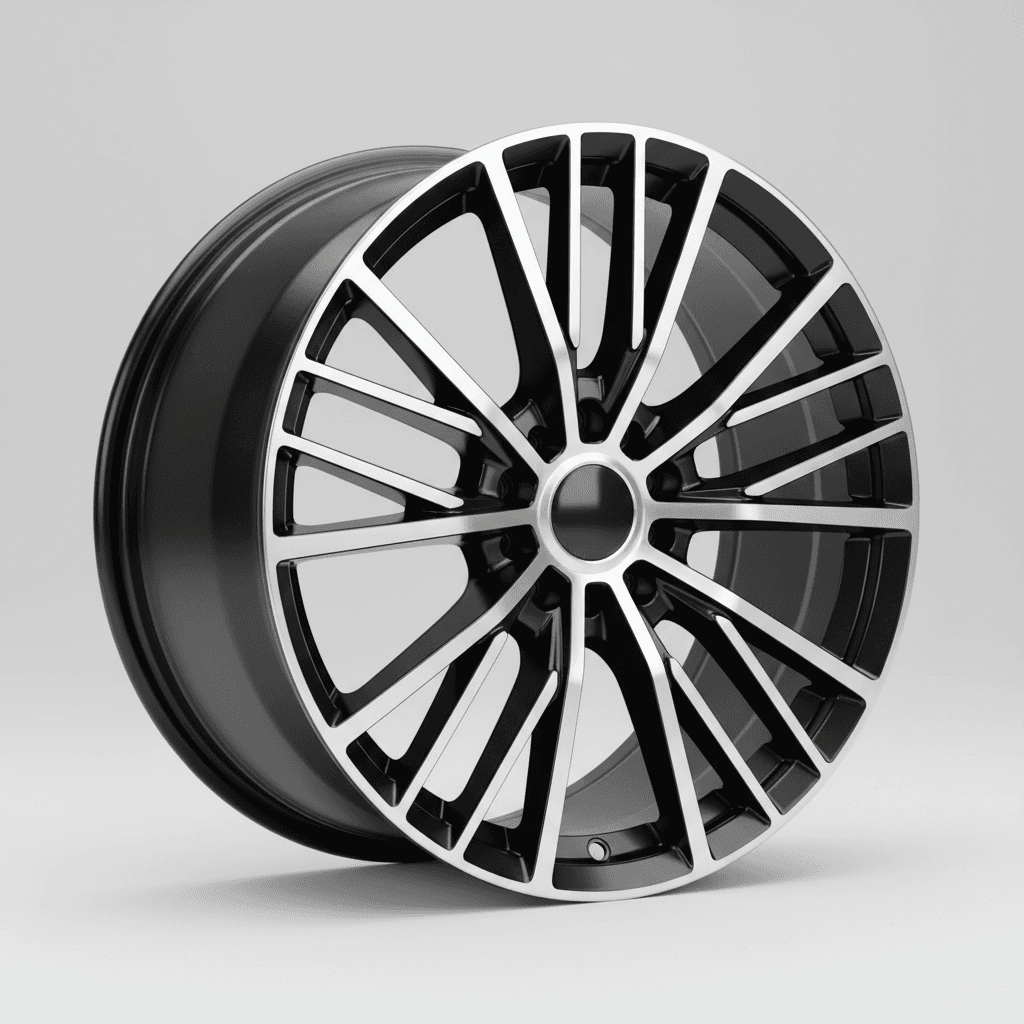 Borbet CW8 black rim window polished matt 8x18 ET52 - LK5/120 ML65.1