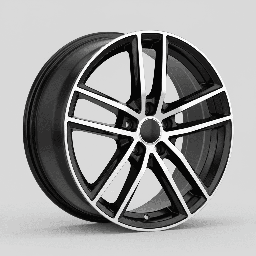 RC-Design RC23 schwarz front-poliert 7.5x17 ET38 - LK5/114.3 ML72.6