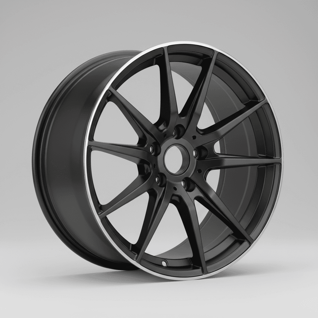 Mbdesign KV1 schwarz matt poliert 12x20 ET42 - LK5/112 ML66.5