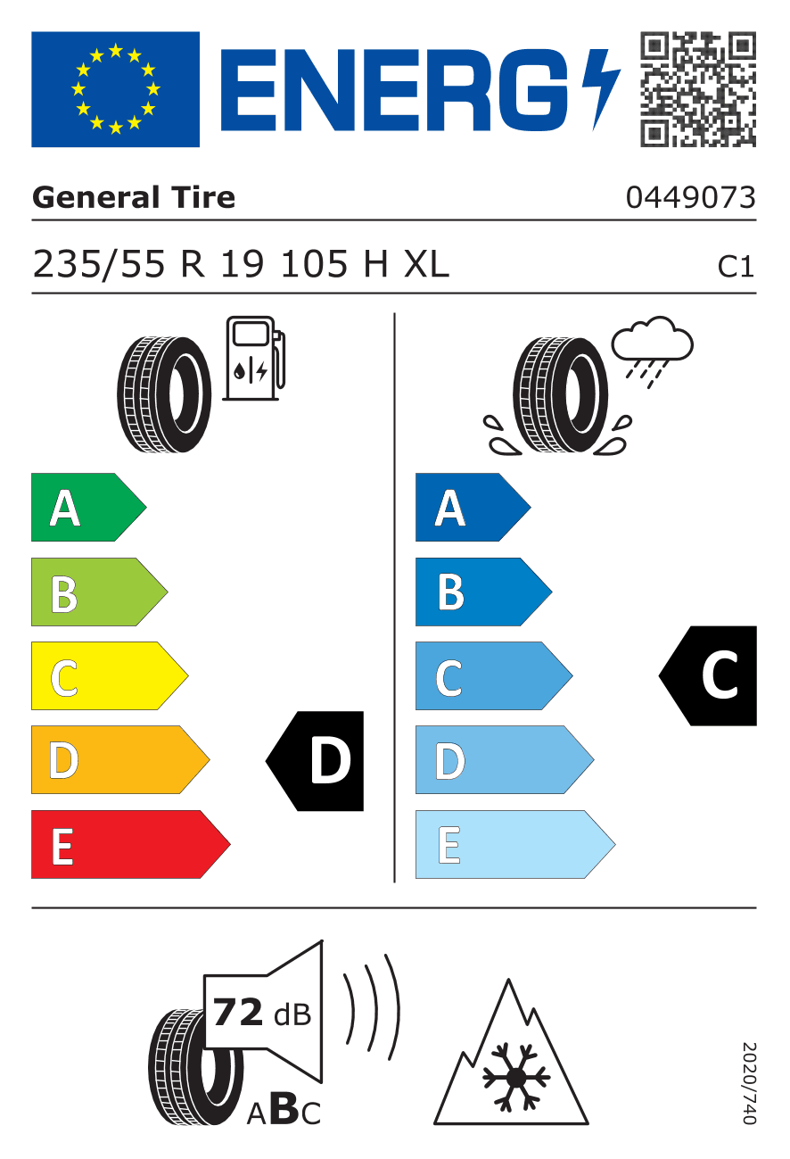 General Tire Grabber AT3 FR XL M+S 3PMSF