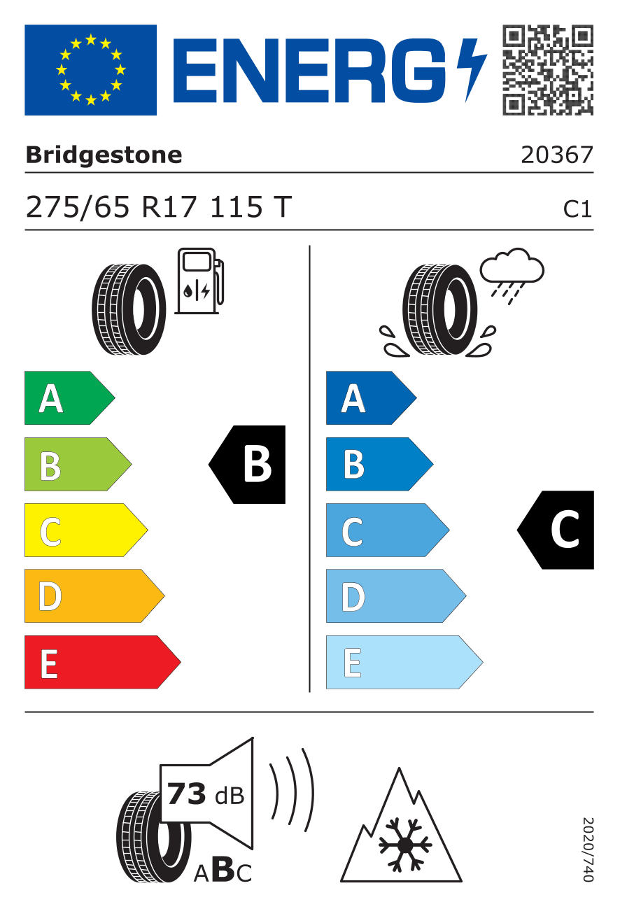 Bridgestone Dueler A/T 002 3PMSF