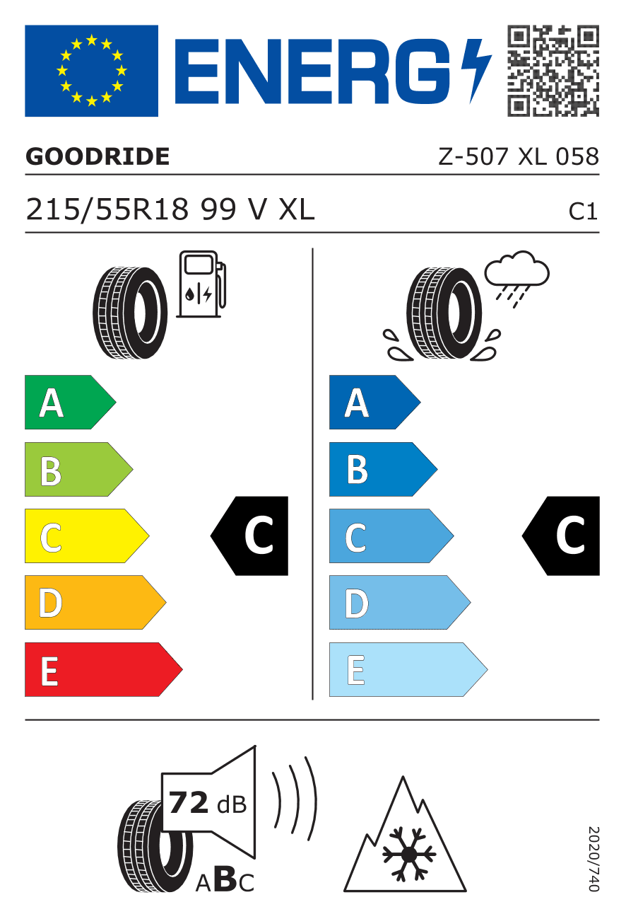 215/55R18 99 V Goodride Zupersnow Z-507 XL MFS BSW 3PMSF