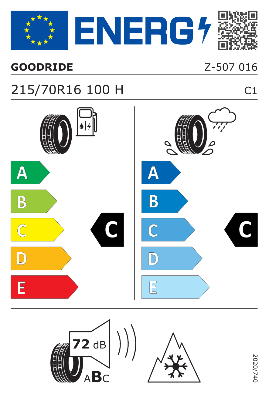 215/70R16 100 H Goodride Zupersnow Z-507 BSW 3PMSF