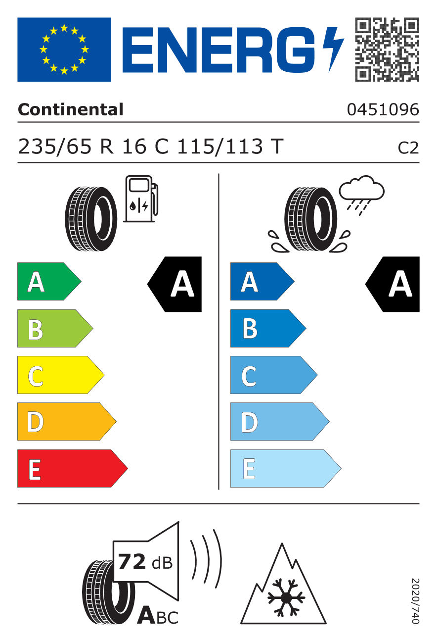 Continental VanContact A/S Eco 3PMSF