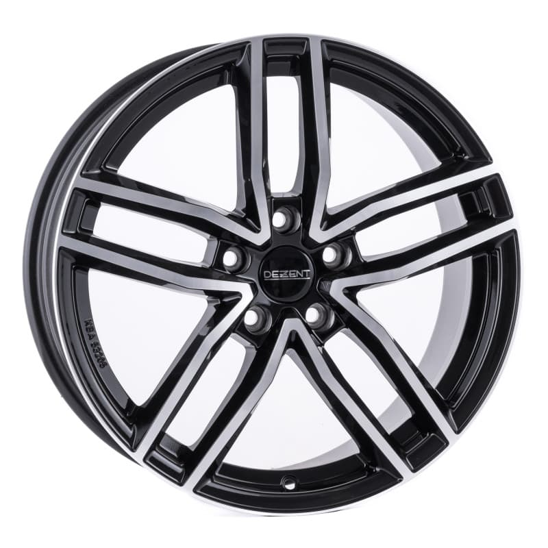 Dezent TR black polished 9x18 ET52.5 - LK5/112 ML66.6