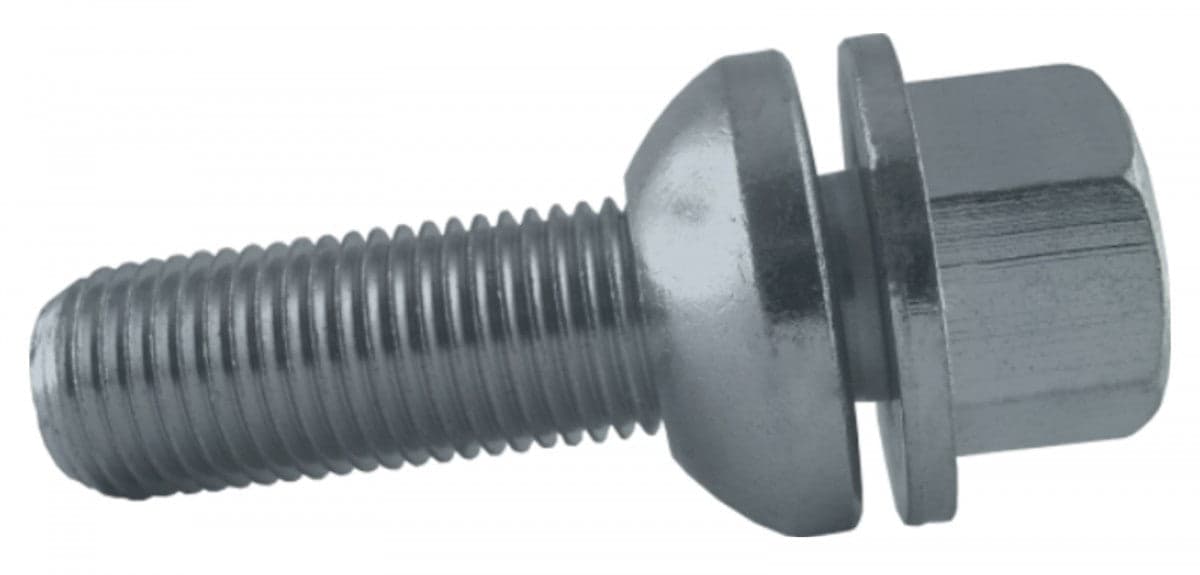 Jania Radschraube Kugelbund R14 M14x1,5x34 SW19 silber 20 Stk.