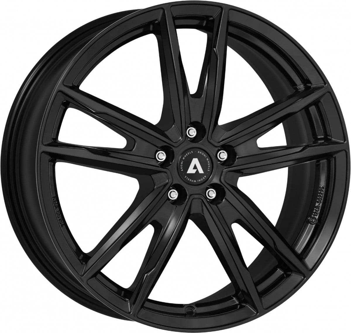 Akoni AK08 black 5.5x15 ET40 - LK5/100 ML57.1