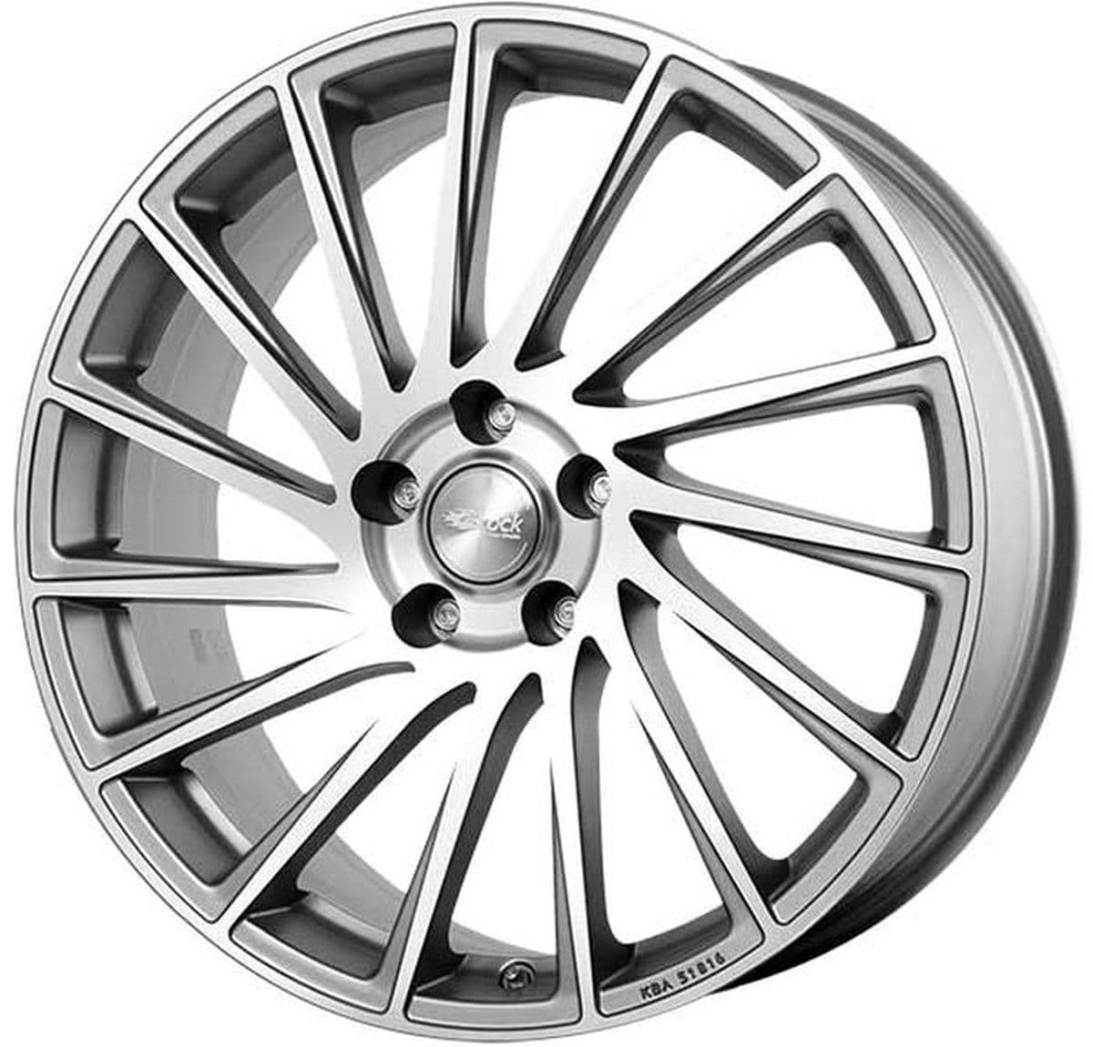 Brock B39 ferric grey voll-poliert 7x17 ET35 - LK4/98 ML58.1