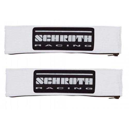 Schroth 2" Gurtpolster silber mit schwarz/silbernem SCHROTH RACING Logo