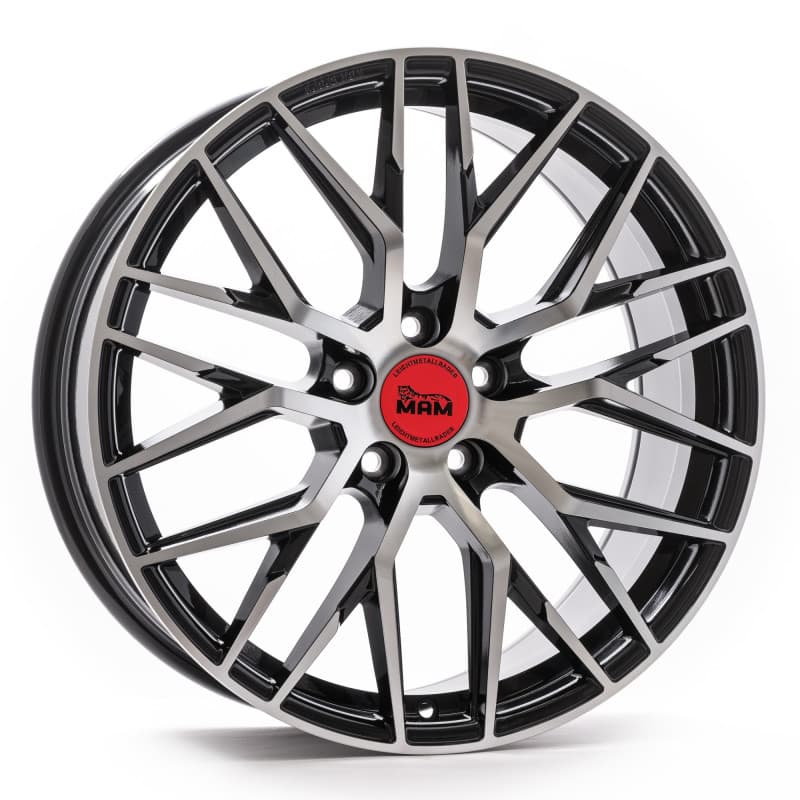 MAM RS4 black front polish 7x16 ET35 - LK4/100 ML63.4