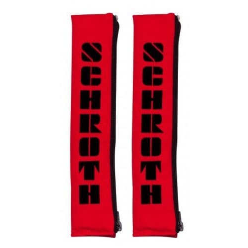Schroth 2" Gurtpolster rot mit schwarzem Flock