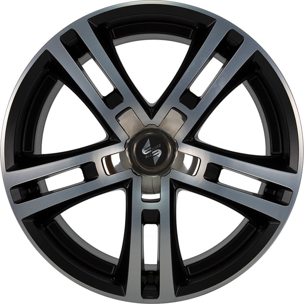 Etabeta Uriel black matt polish - inox cap 11x23 ET45 - LK5/112 ML66.5
