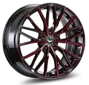 Barracuda Project 3.0 black gloss flashred 10x20 ET28 - LK5/112 ML73.1