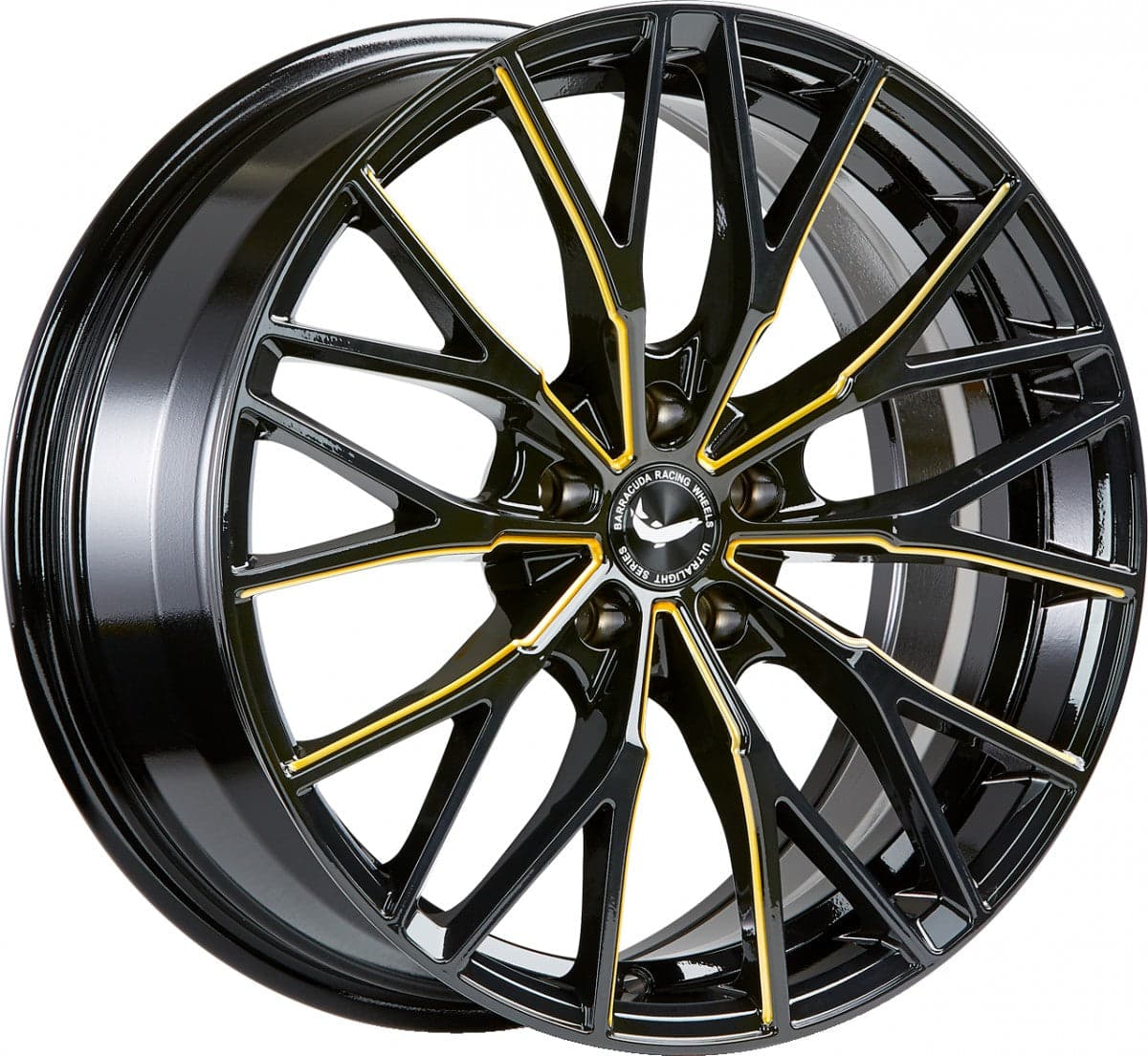 Barracuda Project 3.0 black gloss flashgold 10x20 ET28 - LK5/112 ML73.1
