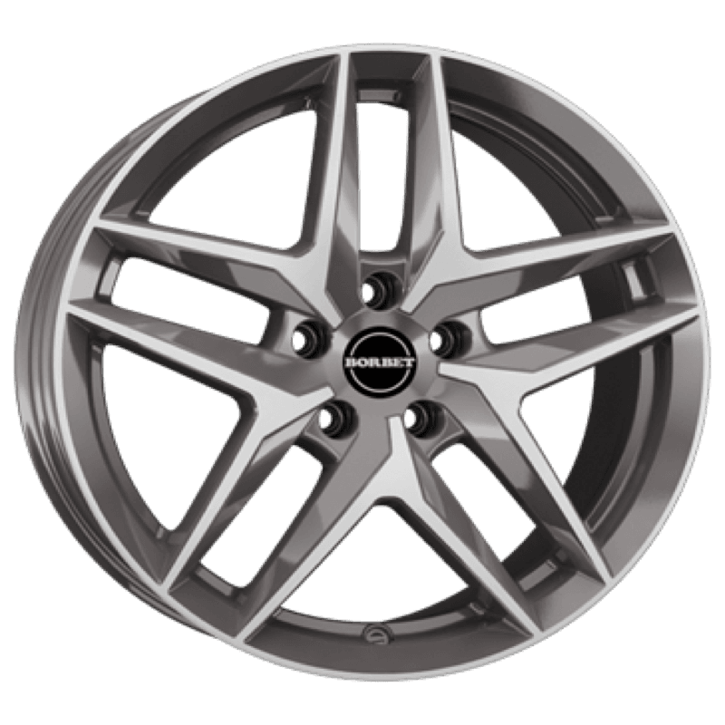 Borbet Z mistral anthracite glossy polished 7.5x18 ET44 - LK5/112 ML66.6