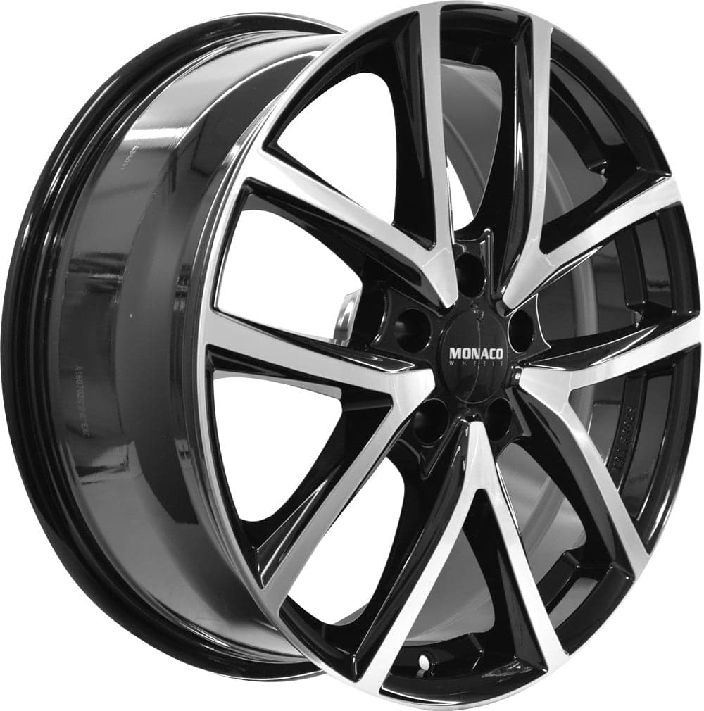 Monaco CL2 schwarz glanz 6.5x16 ET40 - LK5/100 ML63.3