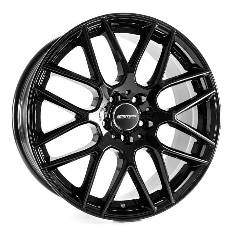 GMP Berghem black glossy 11.5x23 ET43 - LK5/112 ML66.6