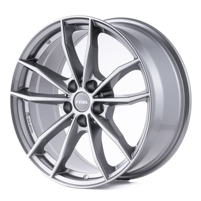 Rial X12 metal-grey 7x16 ET48 - LK5/112 ML57.1