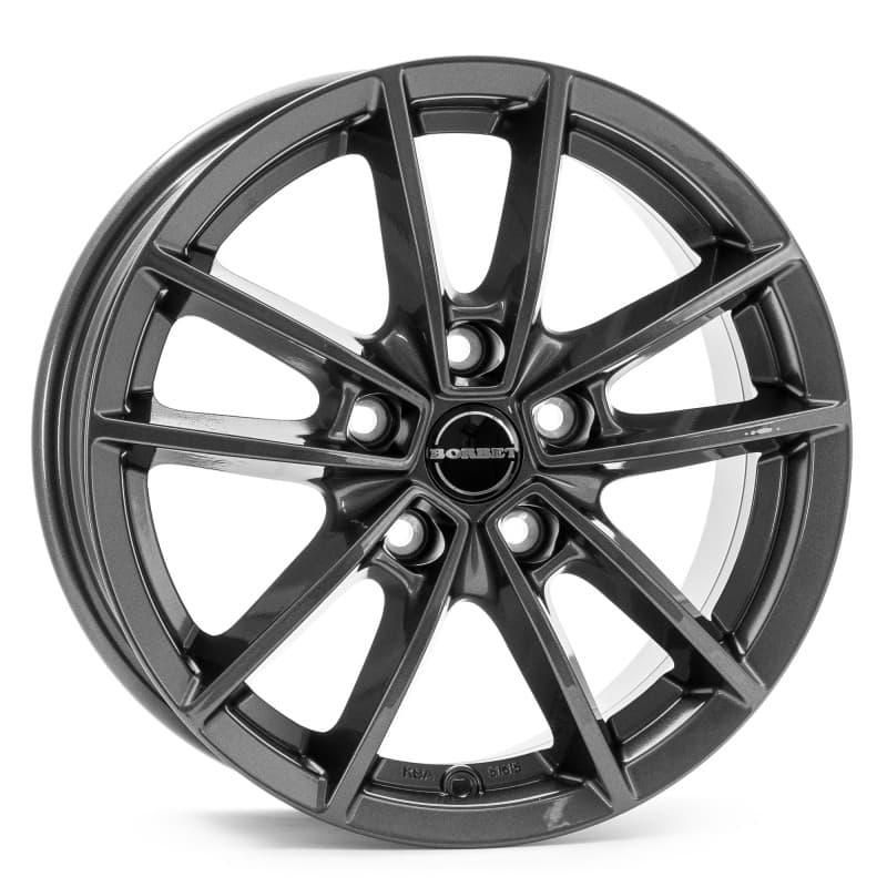 Borbet W mistral anthracite glossy 6x15 ET43 - LK5/108 ML72.5