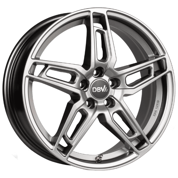 DBV 5DS 005 shadow silber 6.5x16 ET38 - LK5/100 ML60.1