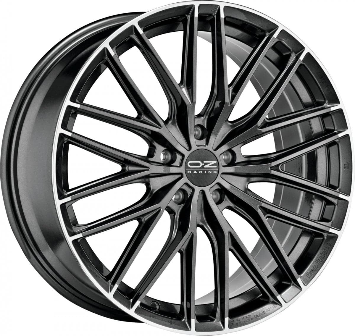 OZ Gran Turismo HLT star graphite diamond lip 11x20 ET20 - LK5/112 ML75