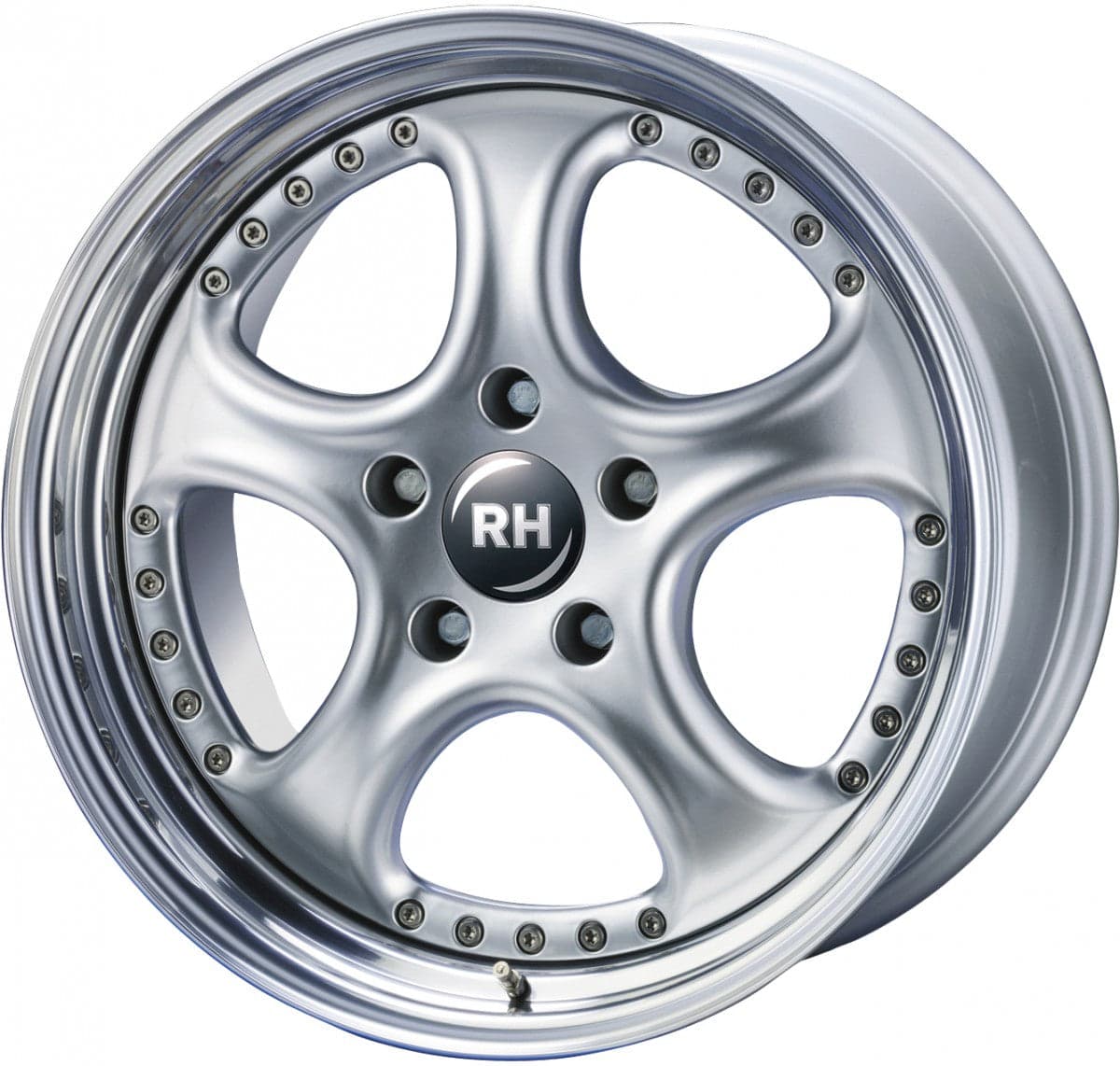 RH Alurad AL Cup silber Horn hochglanz poliert 10.5x18 ET94 - LK5/108 ML72.6
