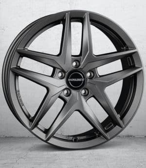Borbet Z dark grey matt 7x17 ET44.5 - LK5/112 ML66.5