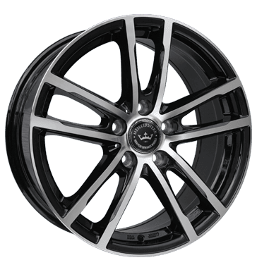 Meisterwerk MW15 black polished 7.5x17 ET48 - LK5/108 ML67.1