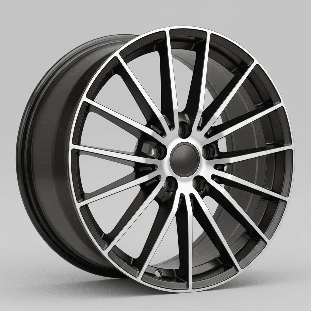 Fondmetal Kari glossy black bronze machined 10x21 ET29 - LK5/112 ML66.5