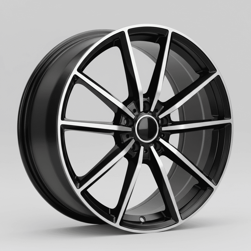 2DRV WH28 schwarz hochglanzpoliert 7.5x17 ET35 - LK5/112 ML66.6