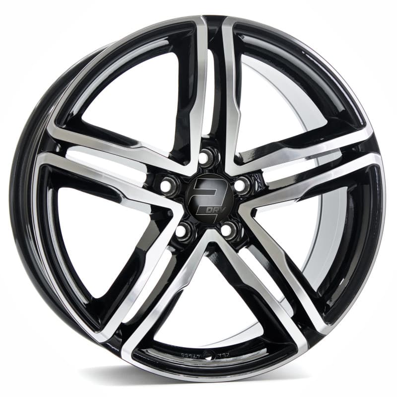 2DRV WH11 schwarz hochglanzpoliert 7.5x17 ET28 - LK5/112 ML66.6