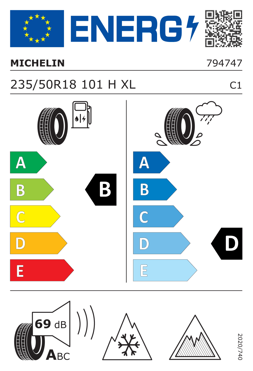 235/50R18 101 H Michelin X-Ice Snow+ RG XL 3PMSF