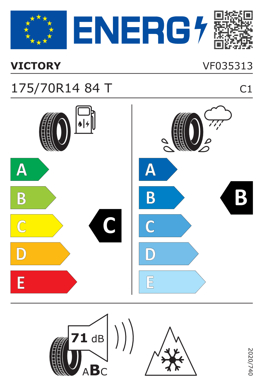 EU-Reifenlabel für 215/40R18 89 V Hankook Winter I*CEPT EVO4 (W340) XL 3PMSF UHP