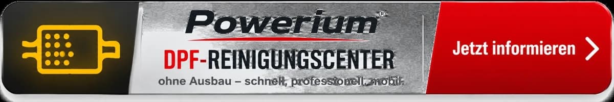 Powerium DPF-Reinigungscenter – ohne Ausbau, schnell, professionell, mobil. Jetzt informieren