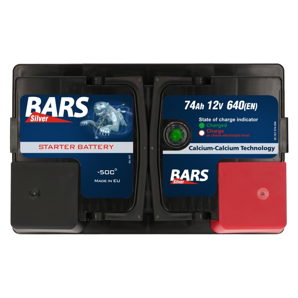 Bars Silver 12V 74Ah 640A/EN Autobatterie
