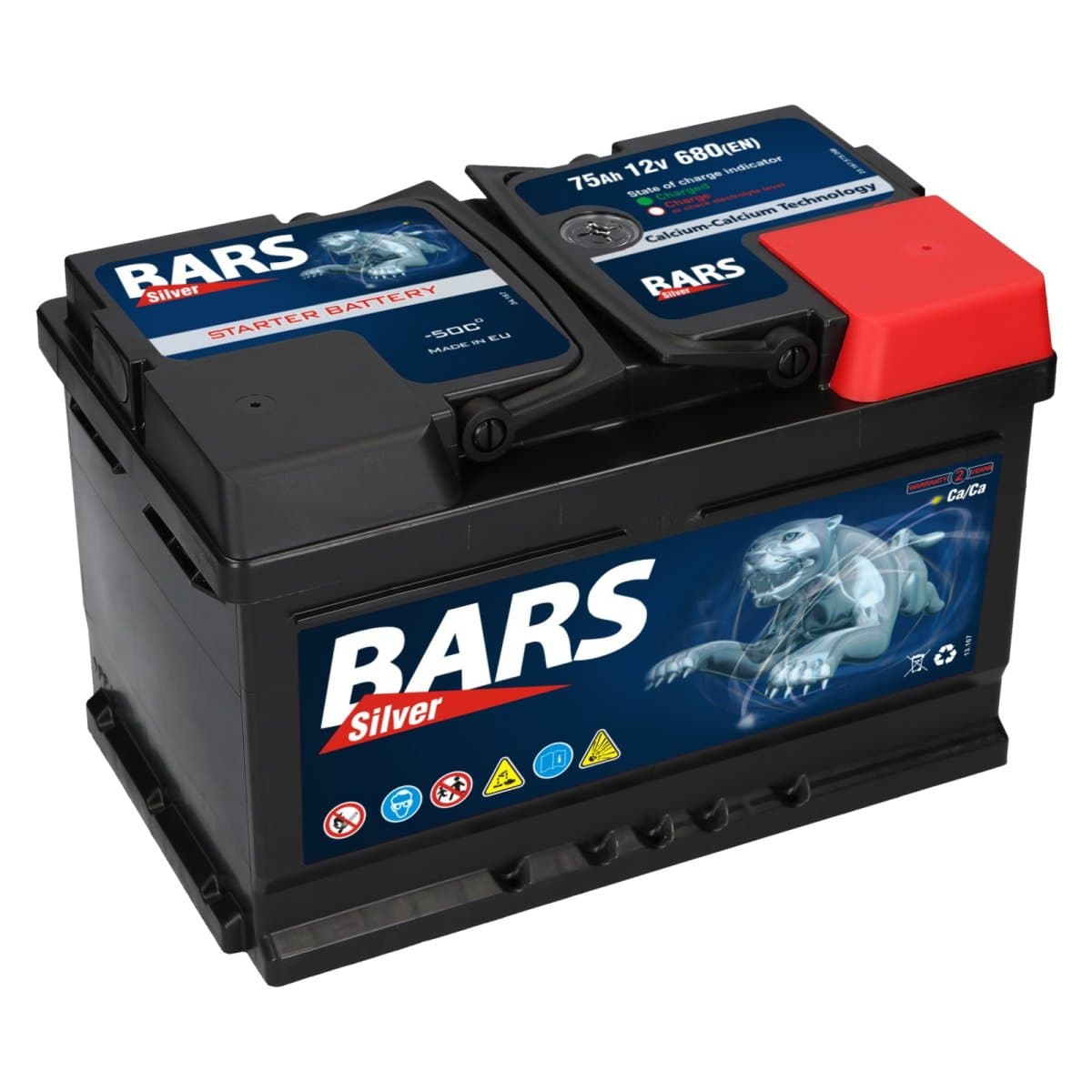 Bars Silver 12V 75Ah 680A/EN Autobatterie