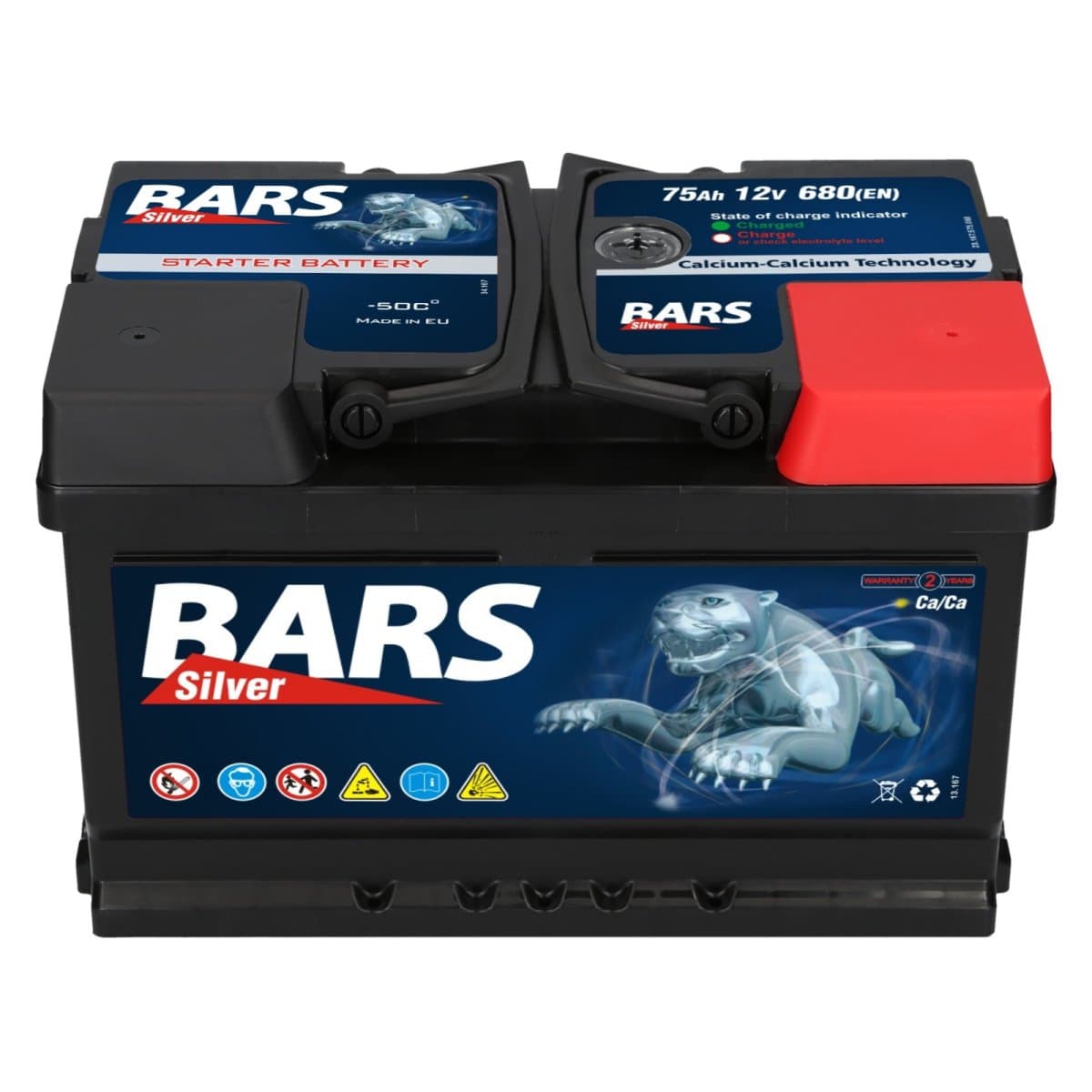Bars Silver 12V 75Ah 680A/EN Autobatterie