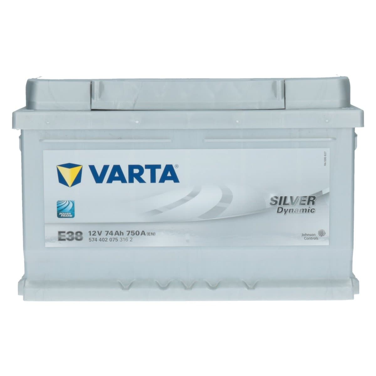 Varta E38 12V 74Ah Silver Dynamic Autobatterie