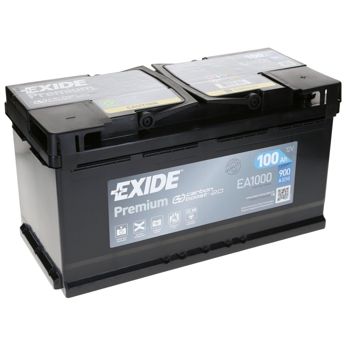Exide Premium 12V 100Ah 900 A EA1000 Autobatterie