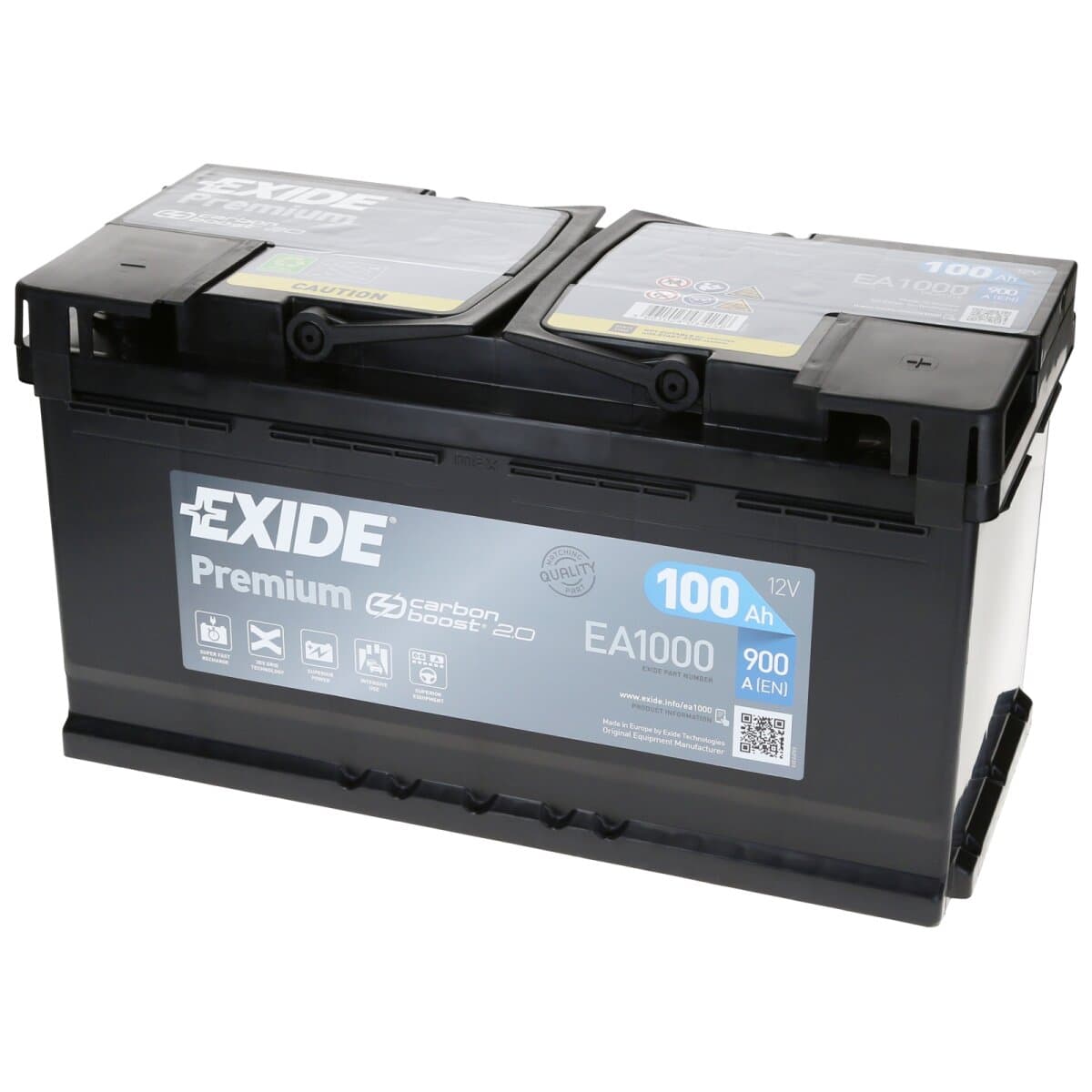 Exide Premium 12V 100Ah 900 A EA1000 Autobatterie