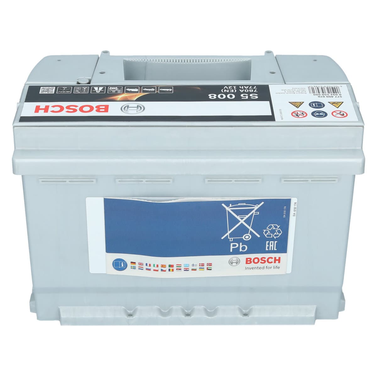 Bosch S5 008 12V 77Ah 780 A Autobatterie