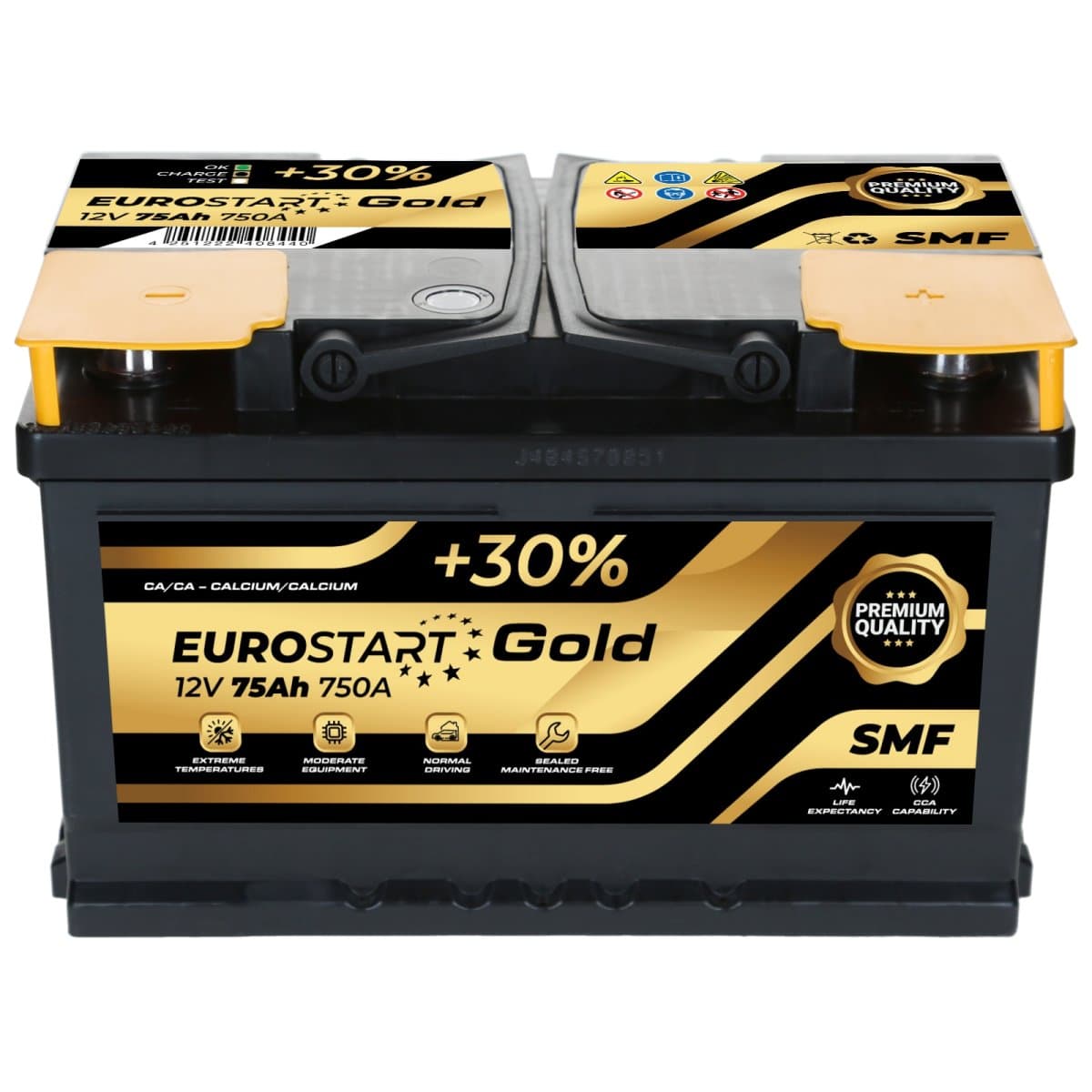 Eurostart Gold 12V 75Ah 750 A Autobatterie