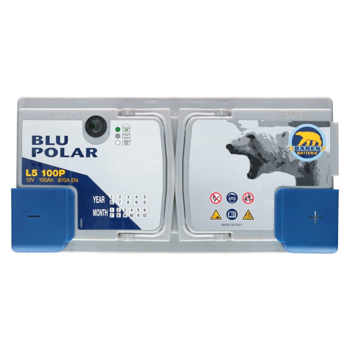 Bären Blu Polar 12V 100Ah 870 A [L5 100P] Autobatterie