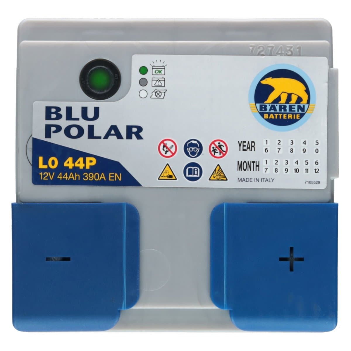 Bären Blu Polar 12V 44Ah 390 A [L0 44P] FIAT Autobatterie