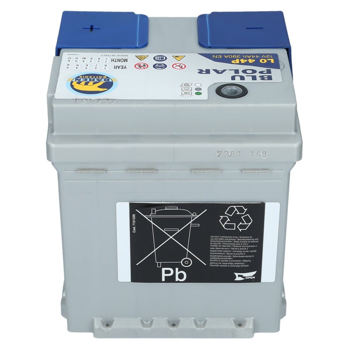Bären Blu Polar 12V 44Ah 390 A [L0 44P] FIAT Autobatterie
