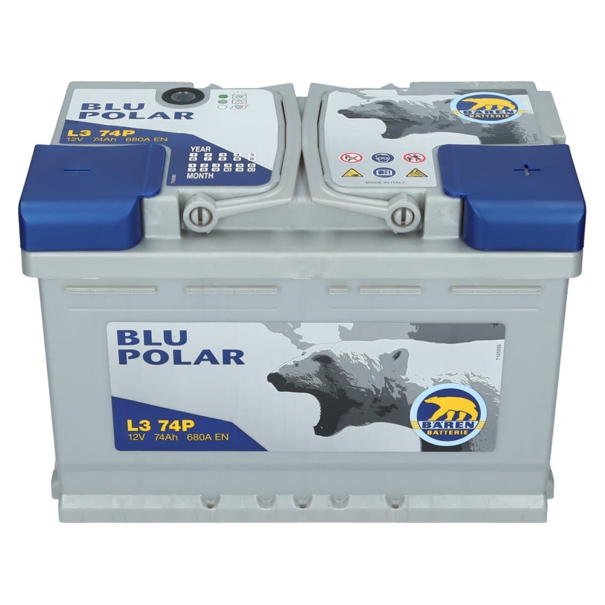 Bären Blu Polar 12V 74Ah 680 A [L3 74P] Autobatterie