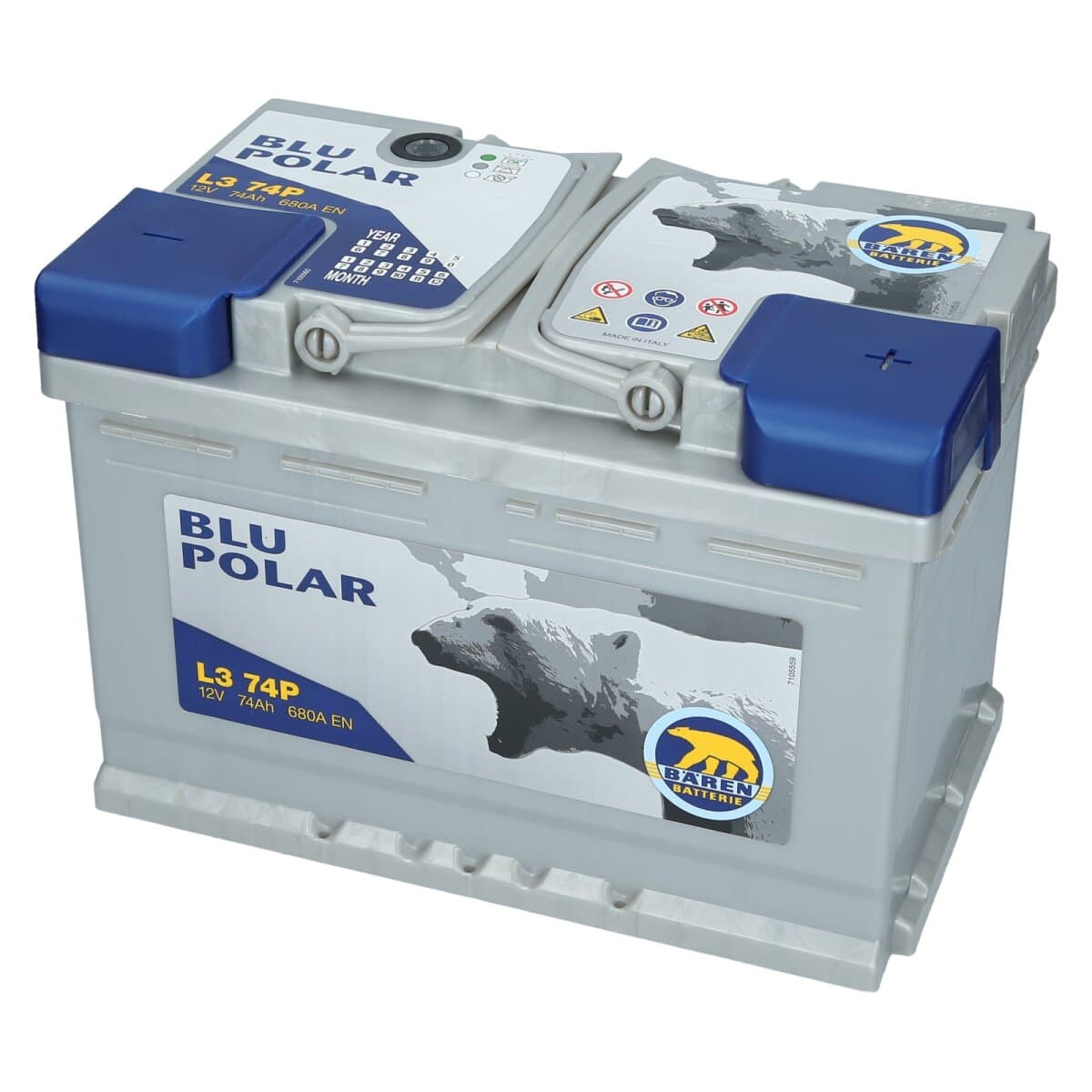 Bären Blu Polar 12V 74Ah 680 A [L3 74P] Autobatterie