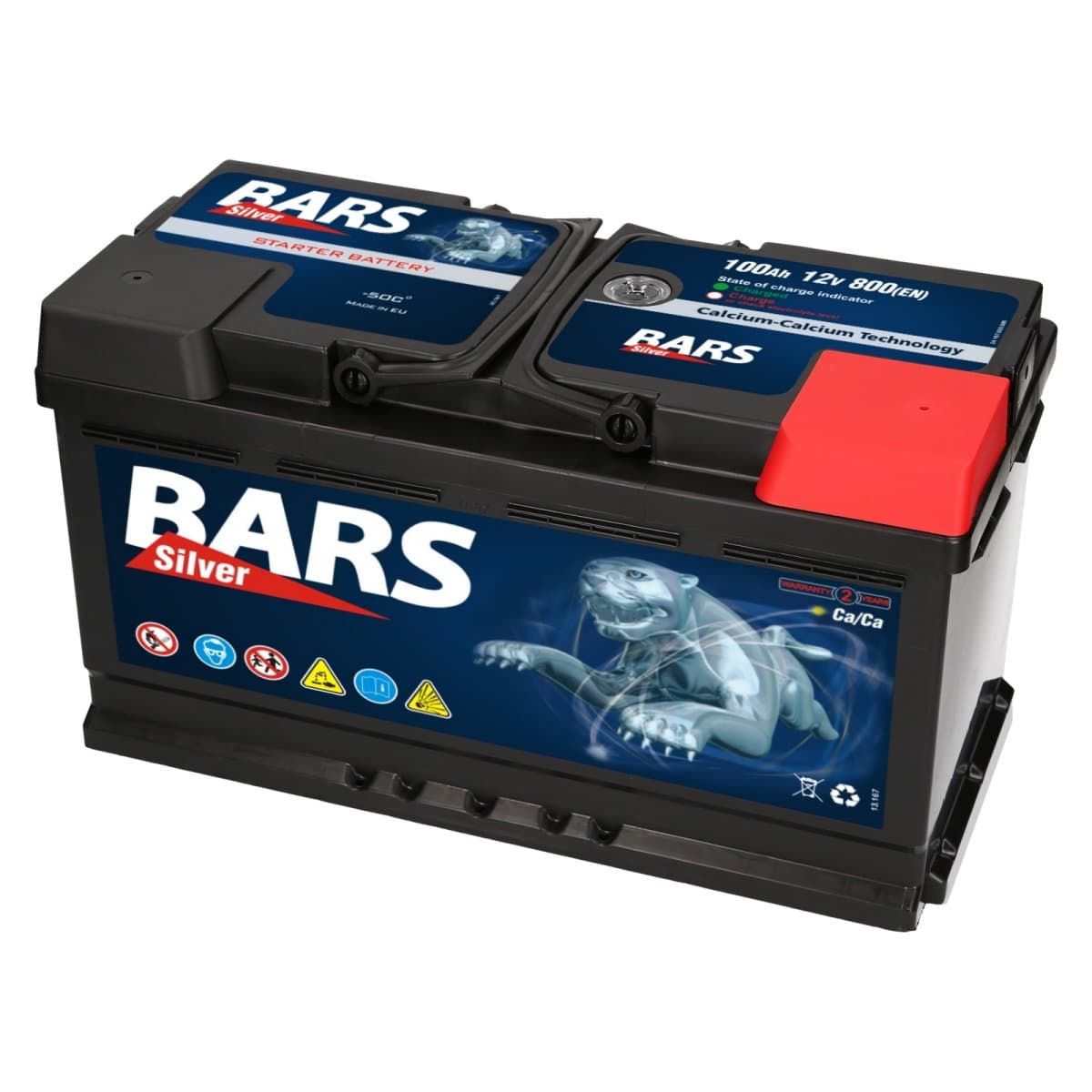 Bars Silver 12V 100Ah 800 A Autobatterie